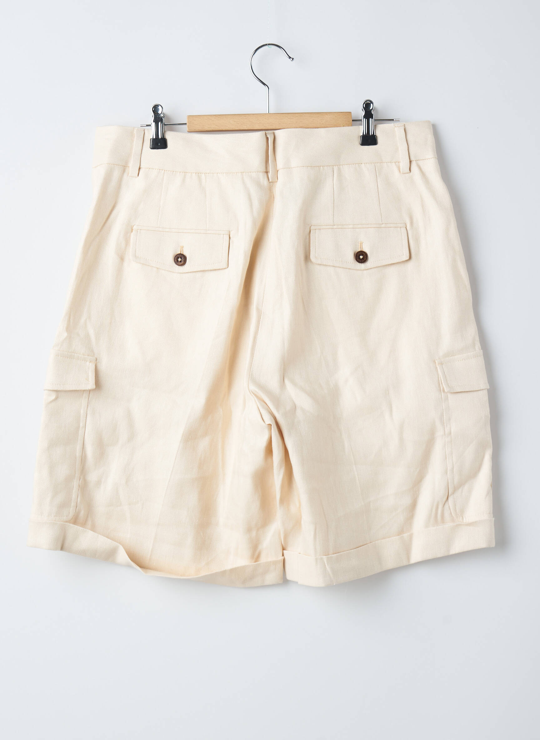 Bermudas bežinis DEUX. BY ELINE DE MUNCK moteris