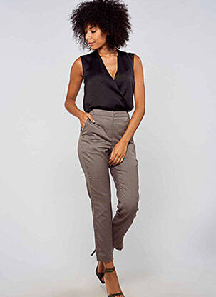 Chino kelnė rudas VERO MODA moteris