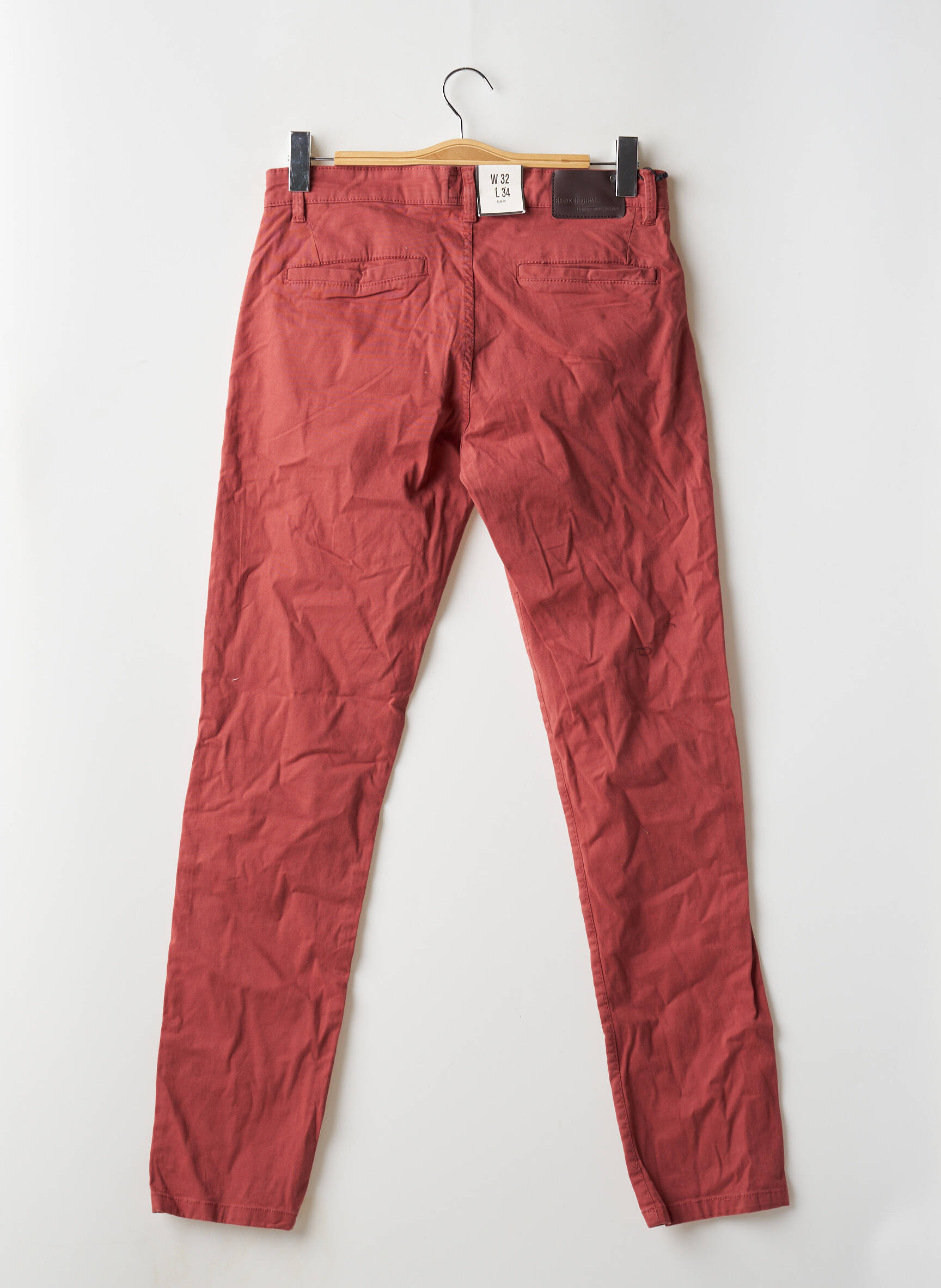 Chino kelnė raudona SHINE vyras