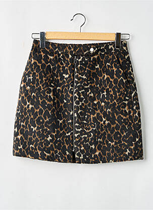 Pusilgis sijonas rudas VERO MODA moteris