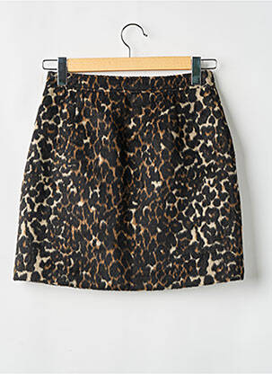 Pusilgis sijonas rudas VERO MODA moteris