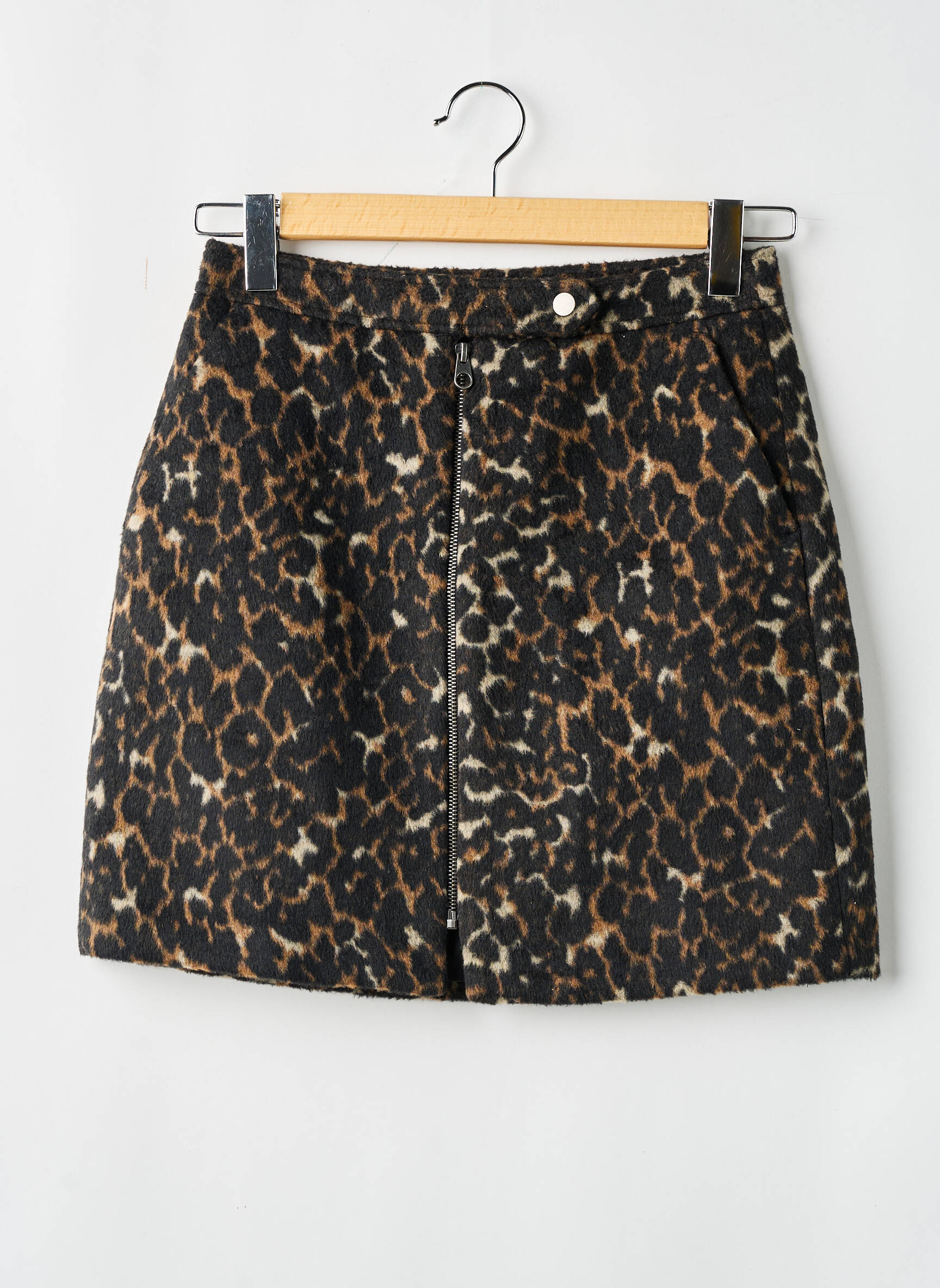 Pusilgis sijonas rudas VERO MODA moteris