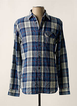 Ilgomis rankovėmis marškinys mėlyna JACK & JONES vyras