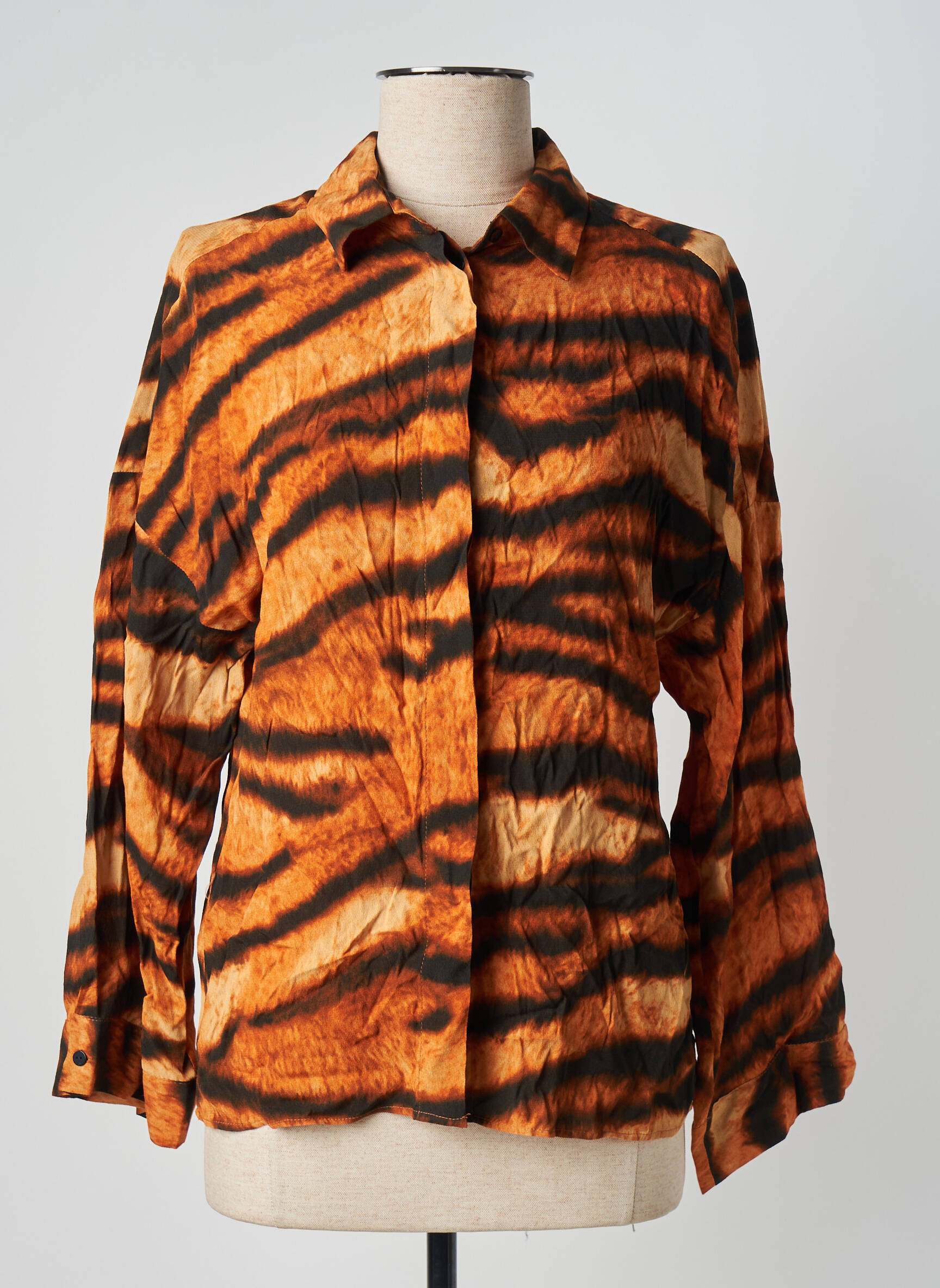 Moteriškas marškinys oranžinė MANGO moteris