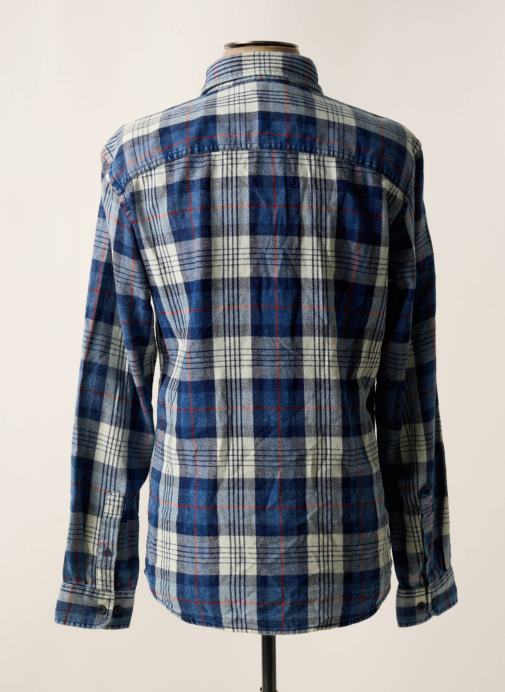 Ilgomis rankovėmis marškinys mėlyna JACK & JONES vyras