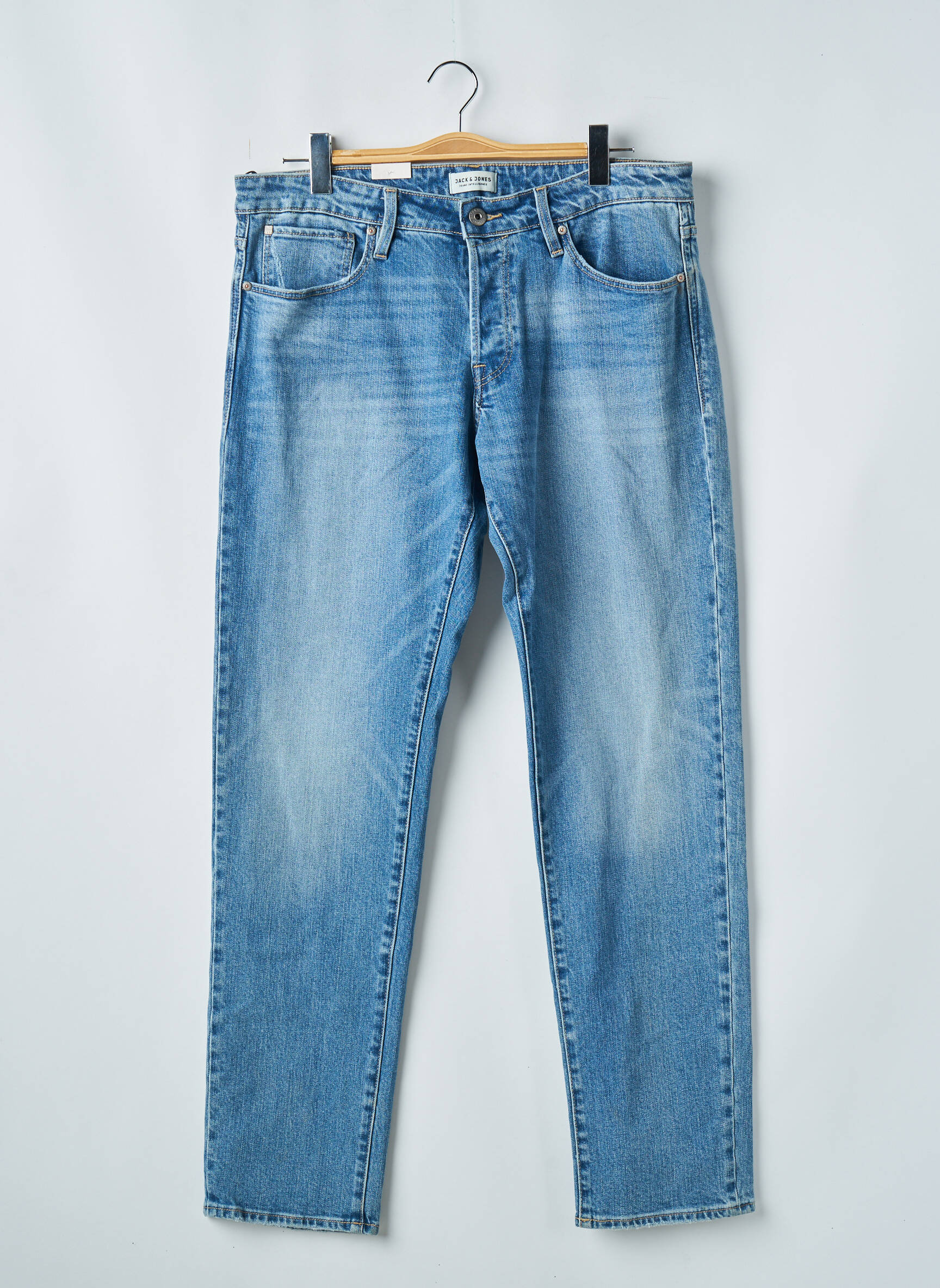 Lieknos džinsai mėlyna JACK & JONES vyras