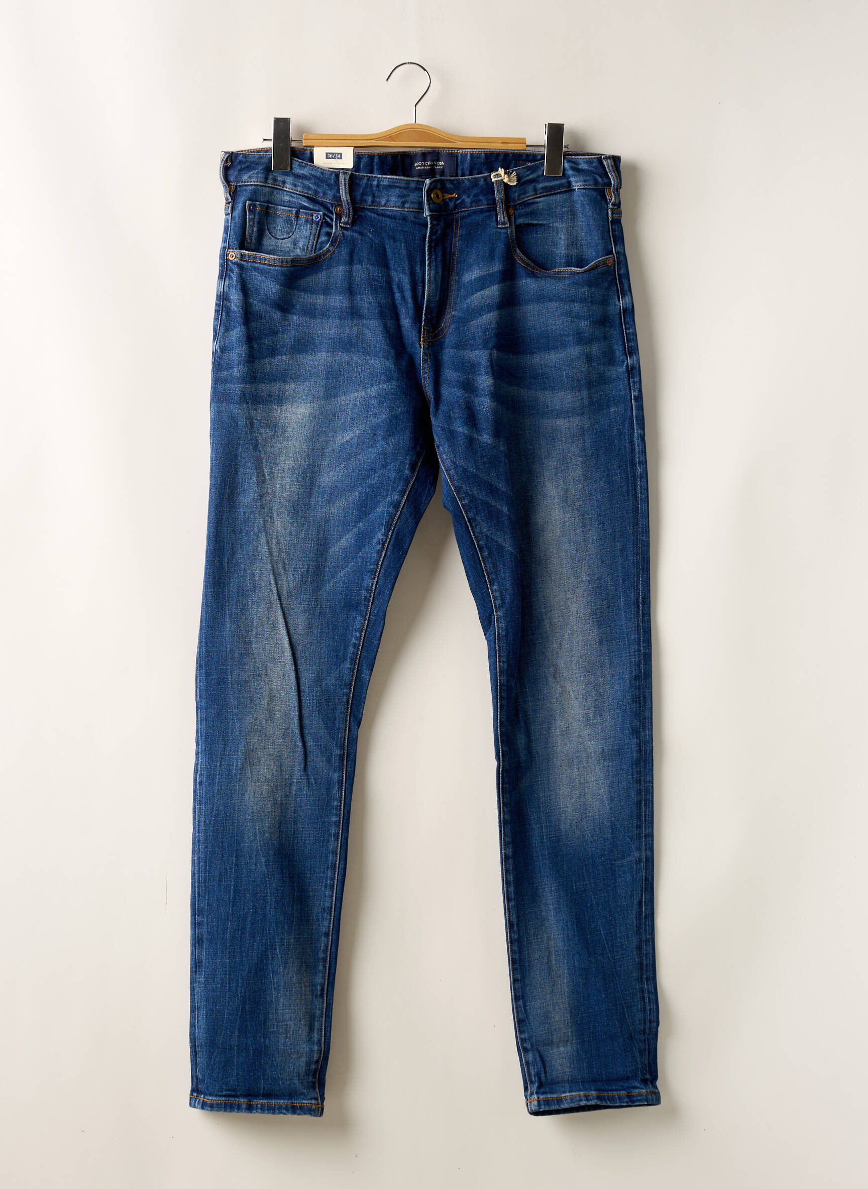 Lieknos džinsai mėlyna SCOTCH & SODA vyras