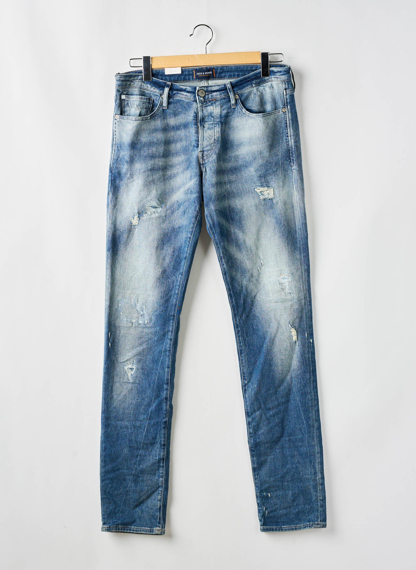Lieknos džinsai mėlyna JACK & JONES vyras
