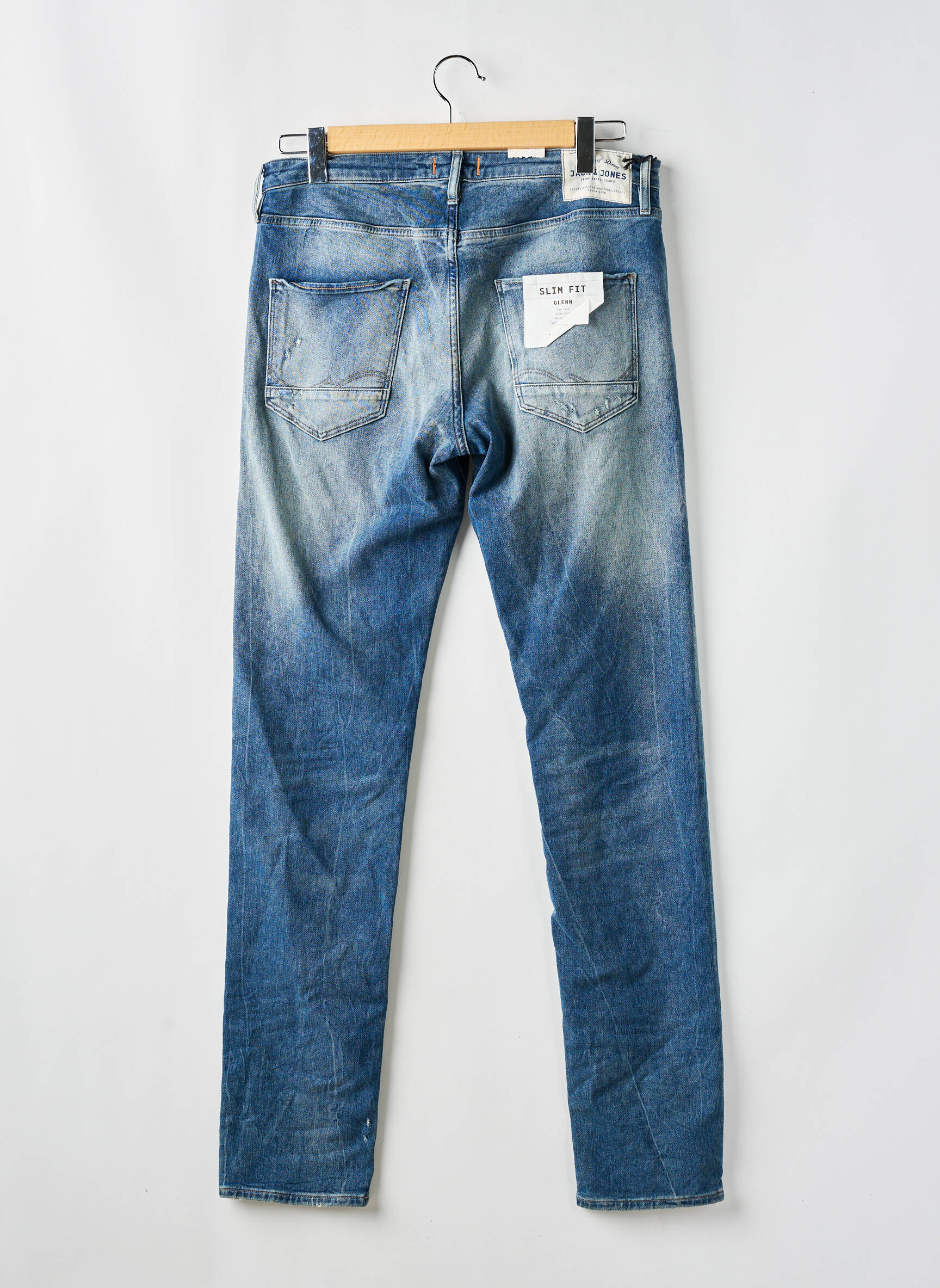 Lieknos džinsai mėlyna JACK & JONES vyras