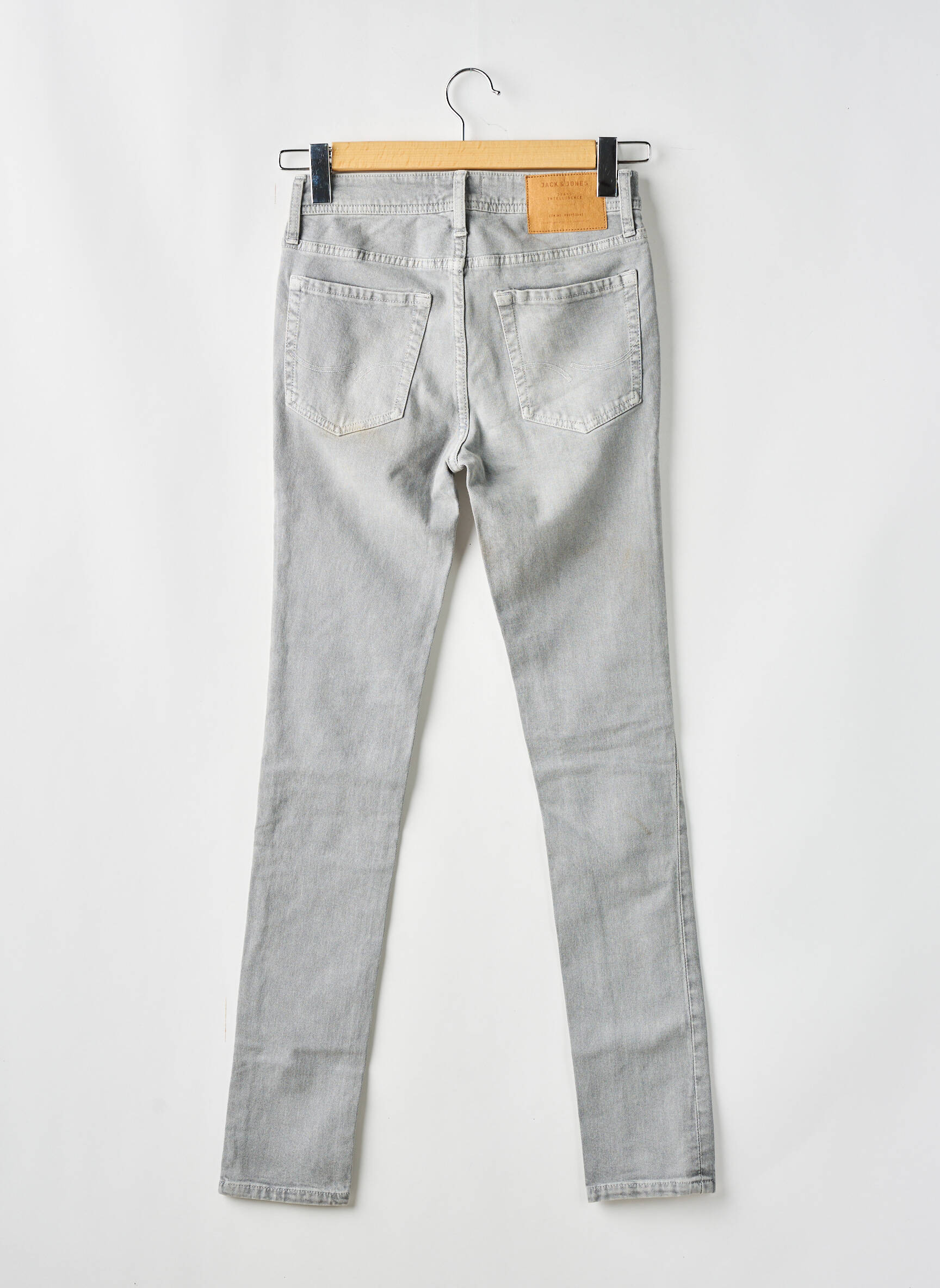 Lieknos džinsai pilka JACK & JONES vyras