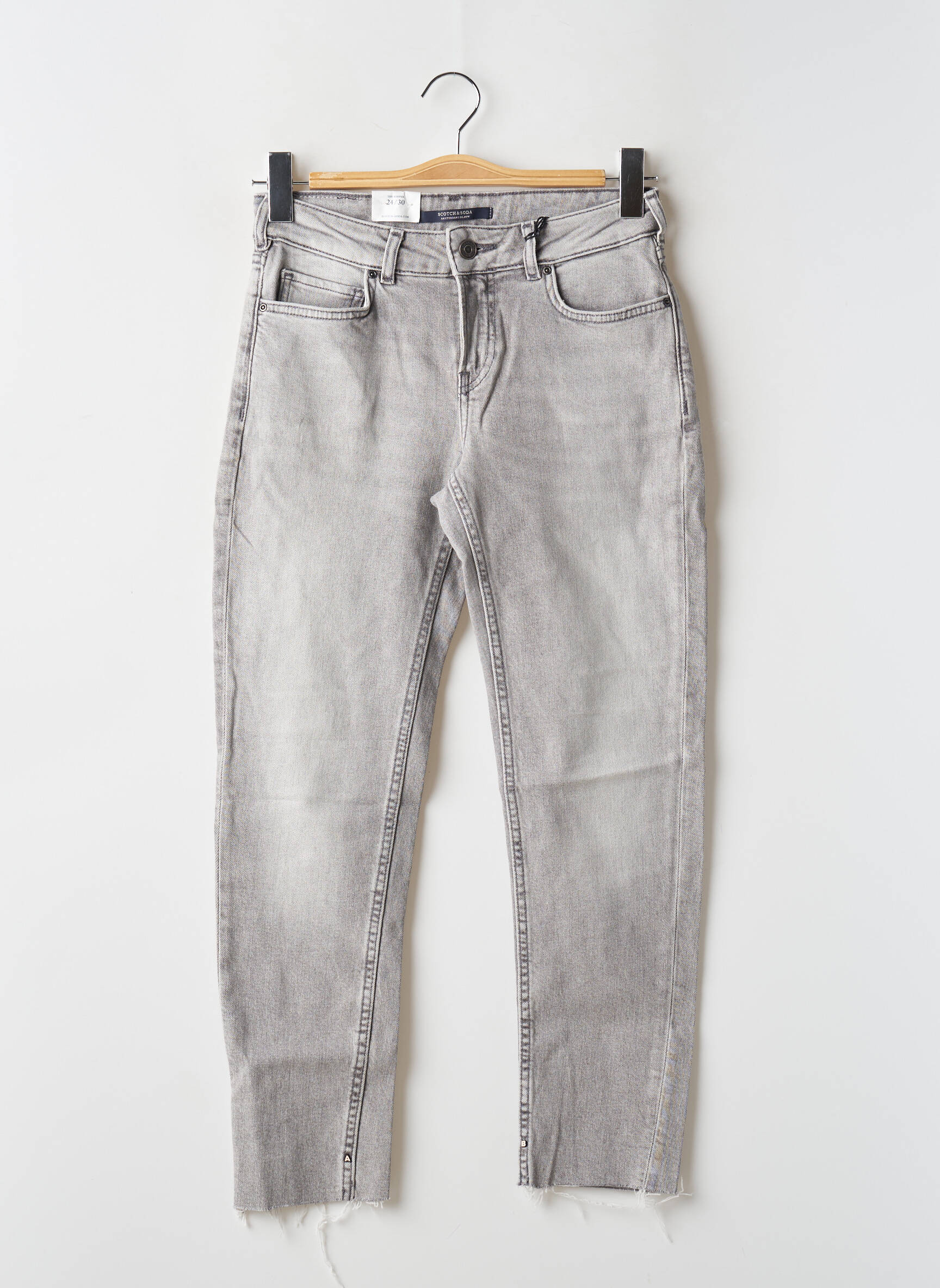Lieknos džinsai pilka SCOTCH & SODA moteris