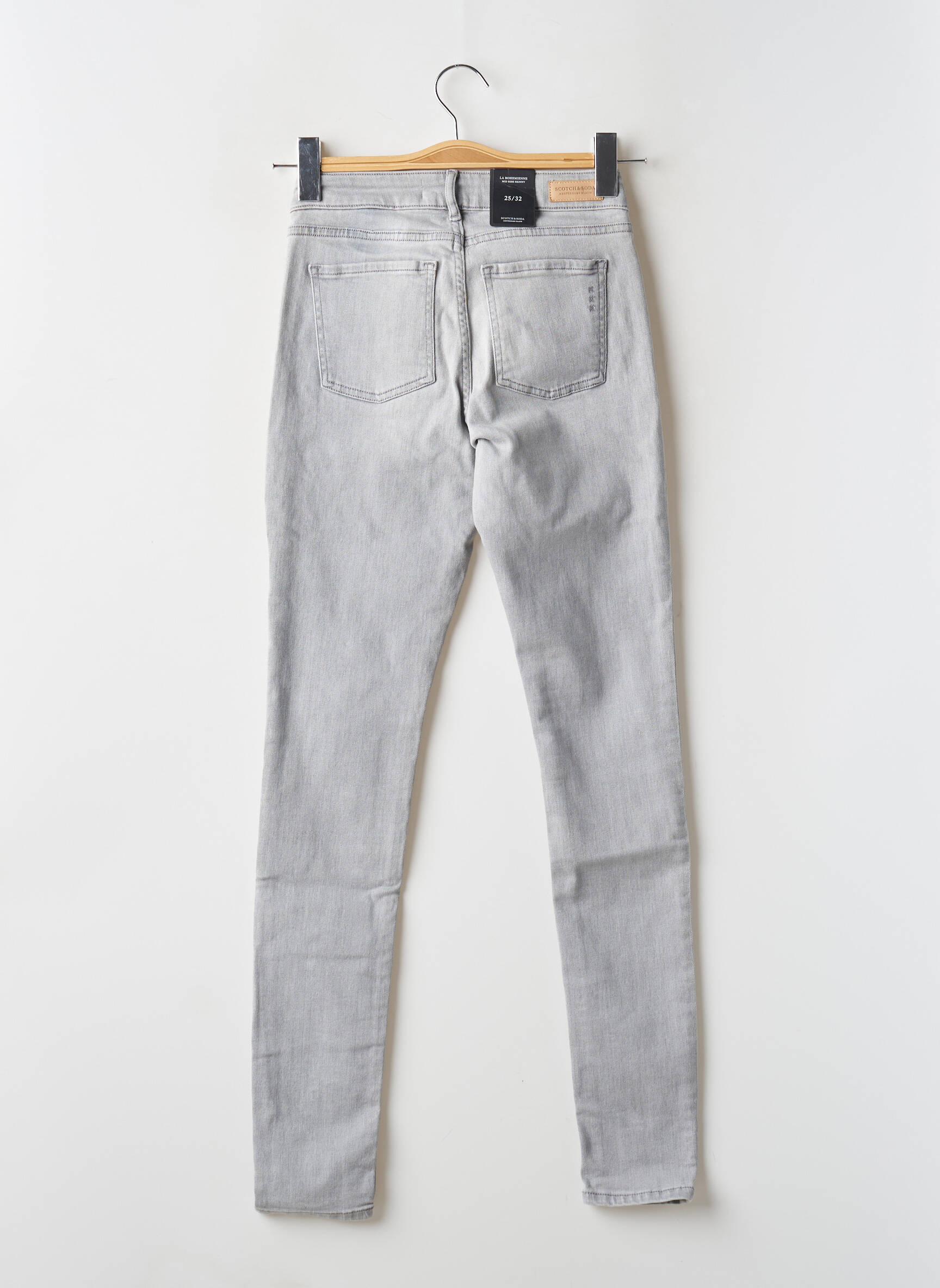 Lieknos džinsai pilka SCOTCH & SODA moteris