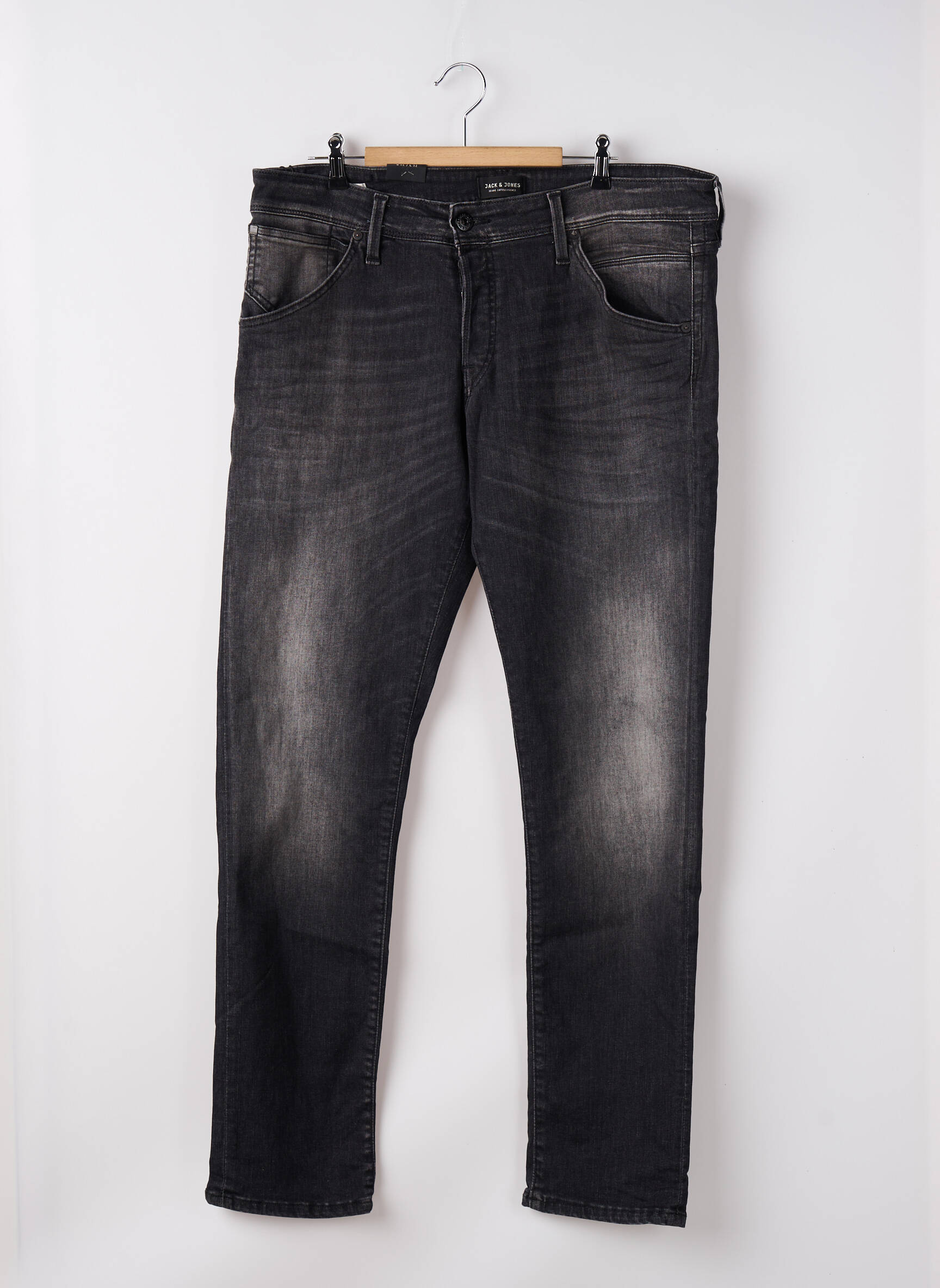 Lieknos džinsai juodas JACK & JONES vyras