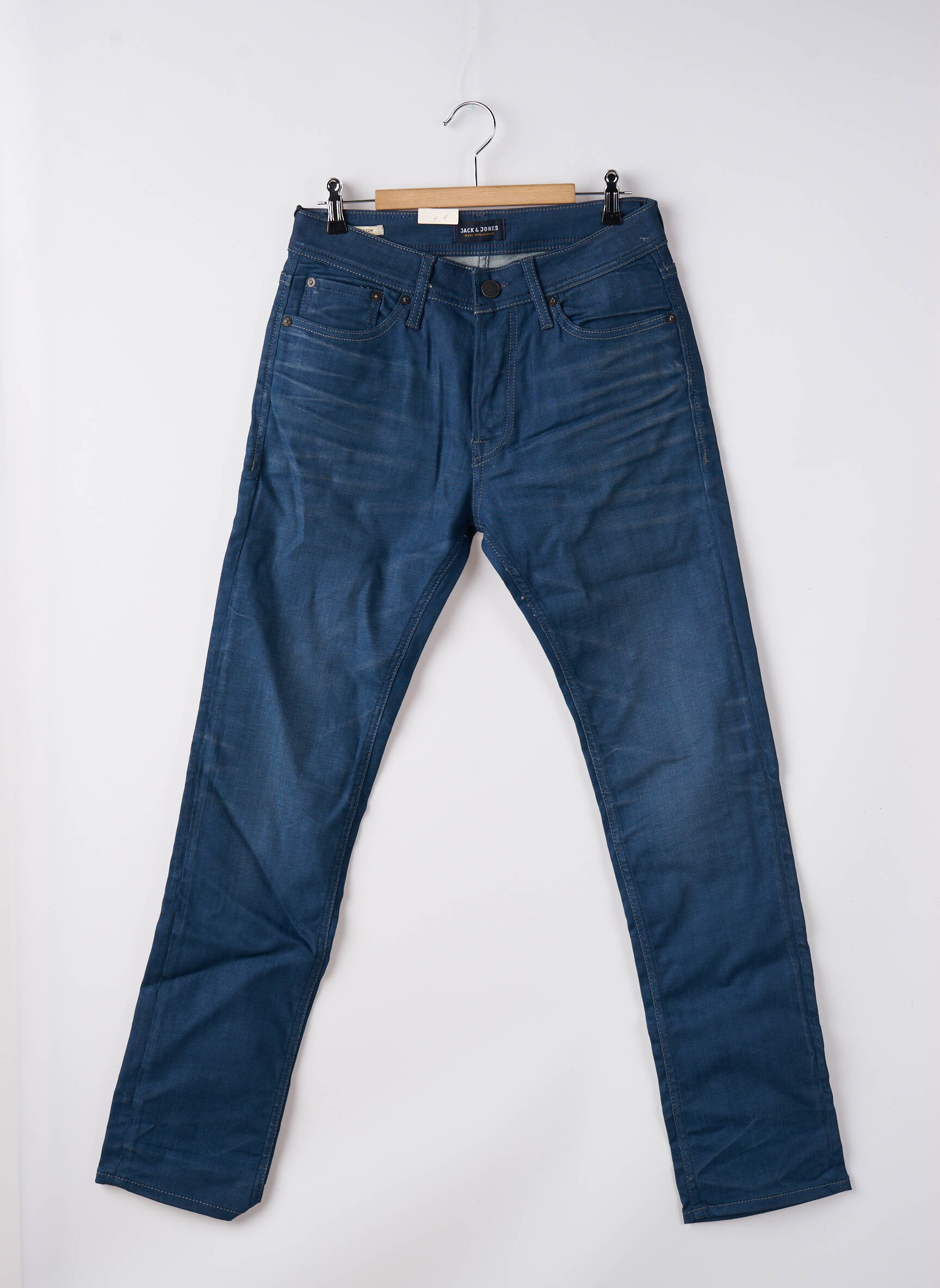 Lieknos džinsai mėlyna JACK & JONES vyras