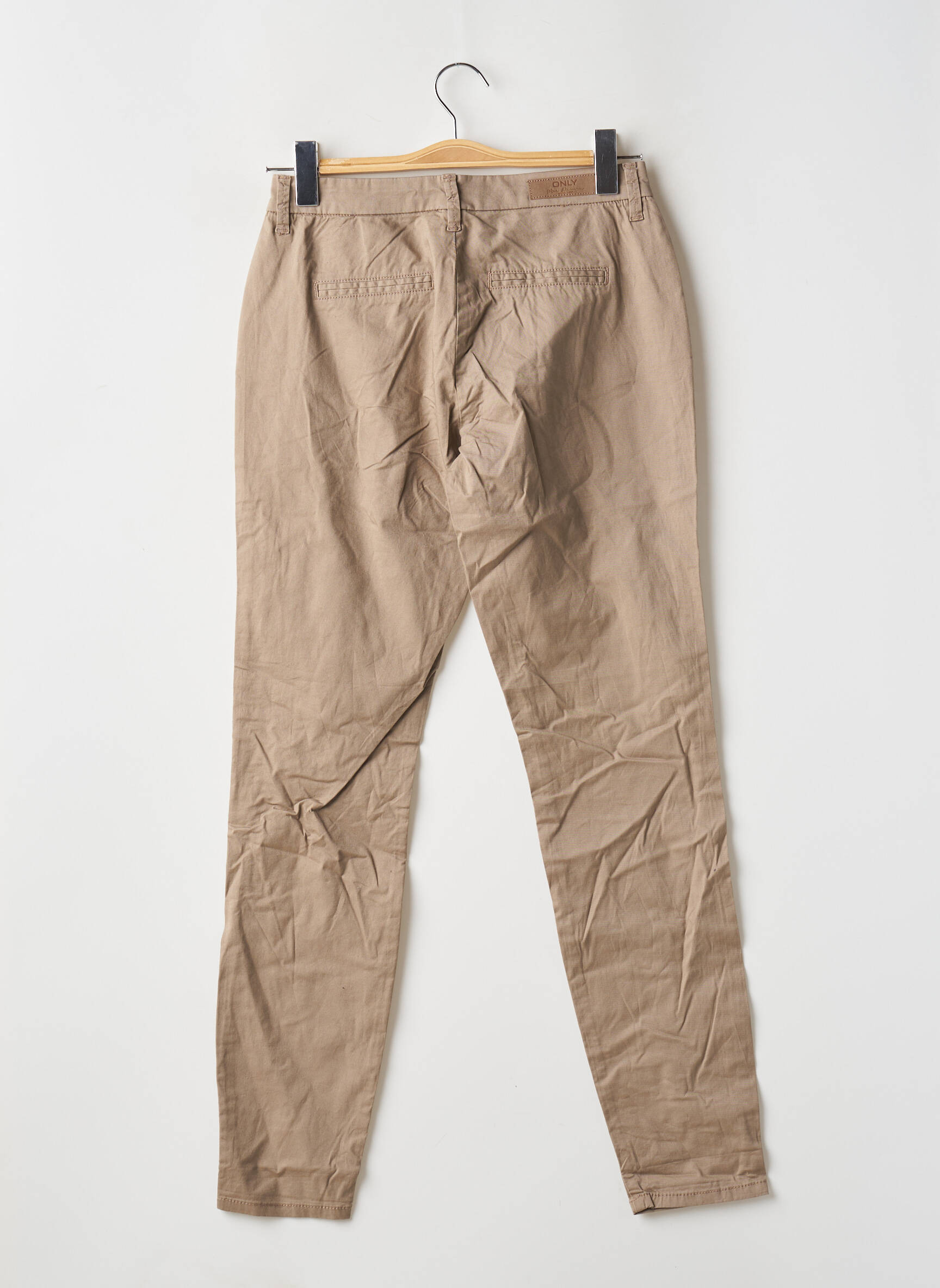 Chino kelnė rudas ONLY moteris