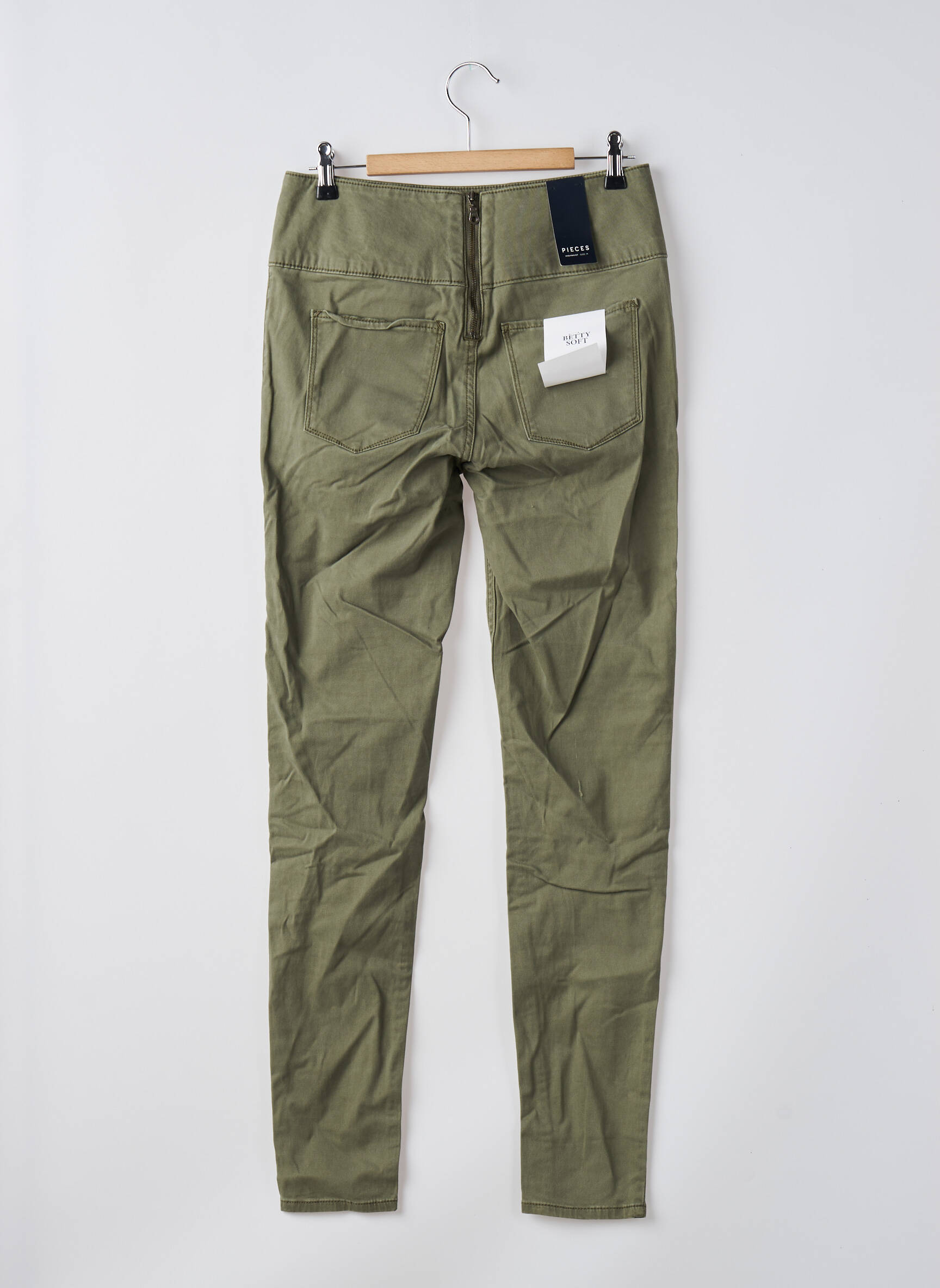 Jegging žalias PIECES moteris