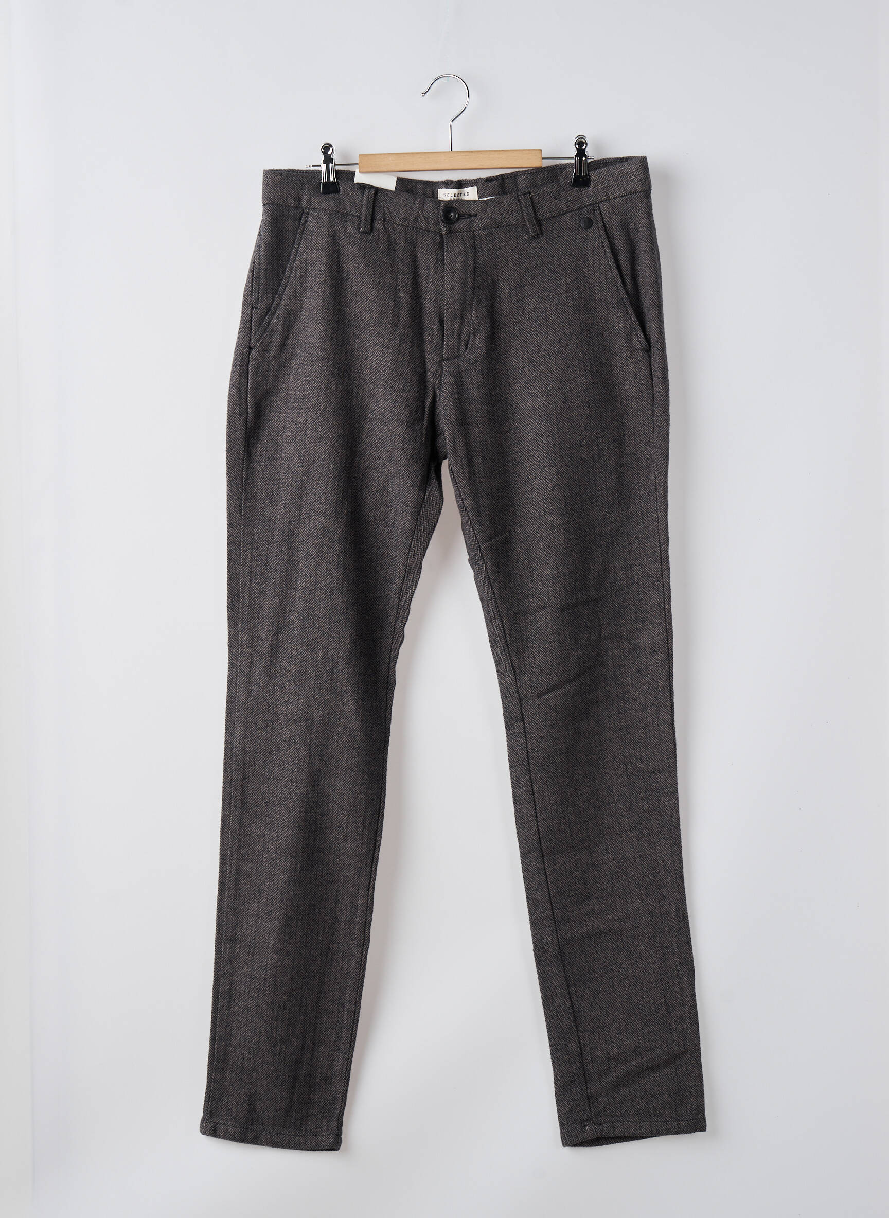 Chino kelnė pilka SELECTED vyras
