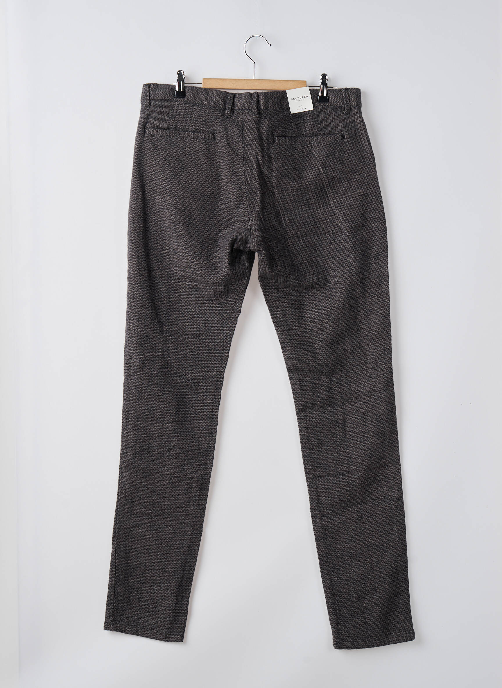 Chino kelnė pilka SELECTED vyras
