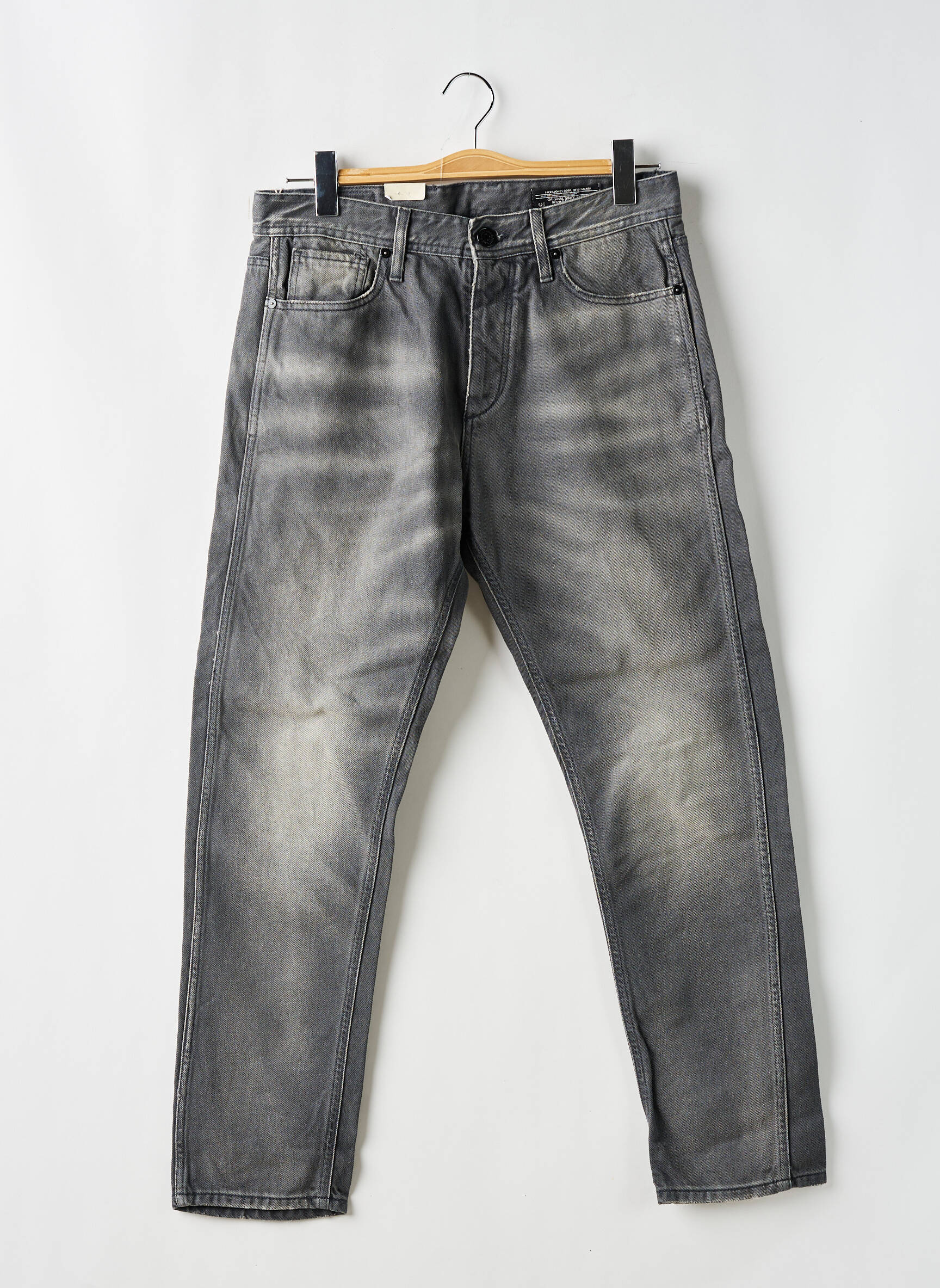 Lieknos džinsai pilka JACK & JONES vyras