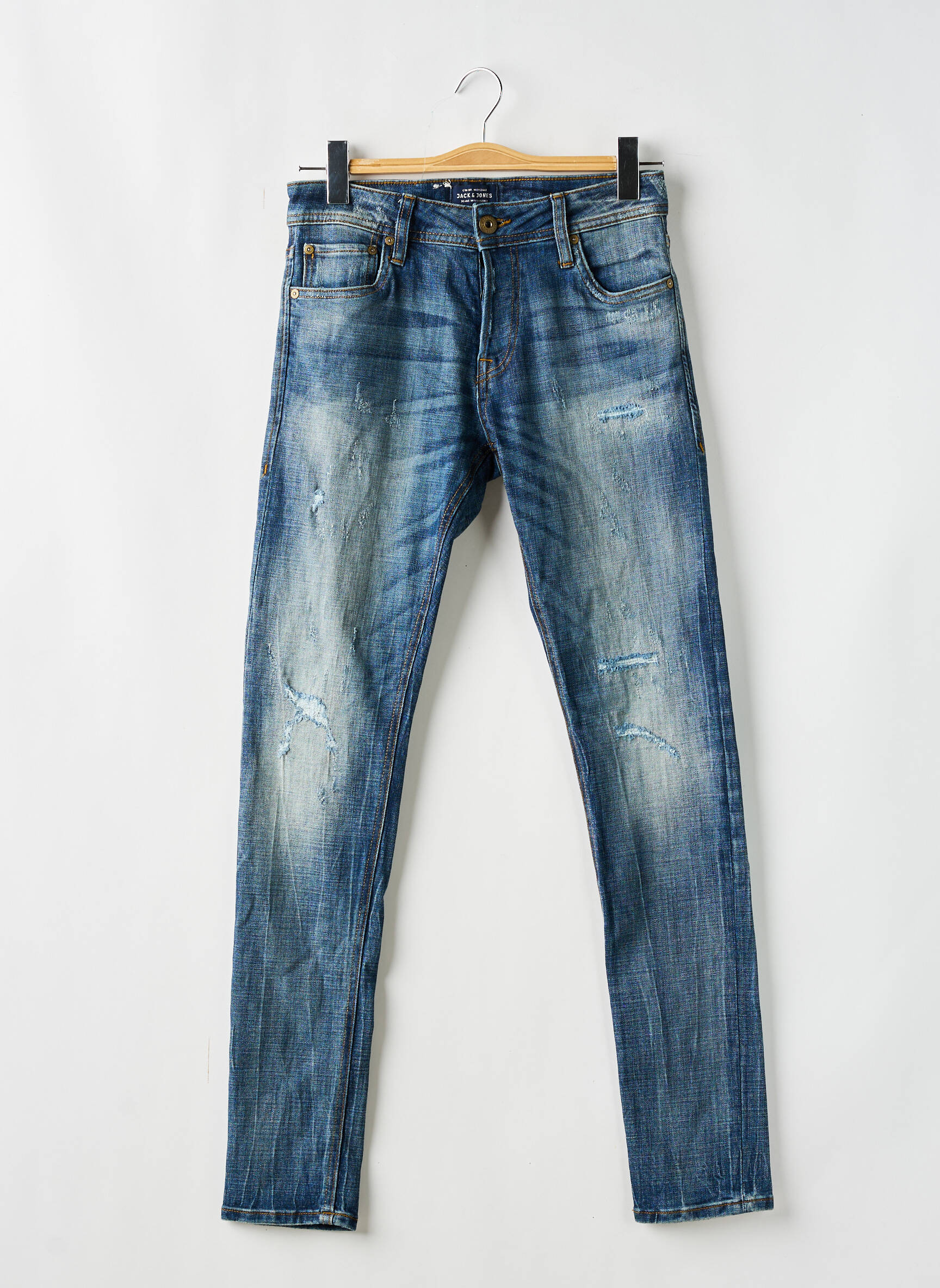 Lieknos džinsai mėlyna JACK & JONES vyras