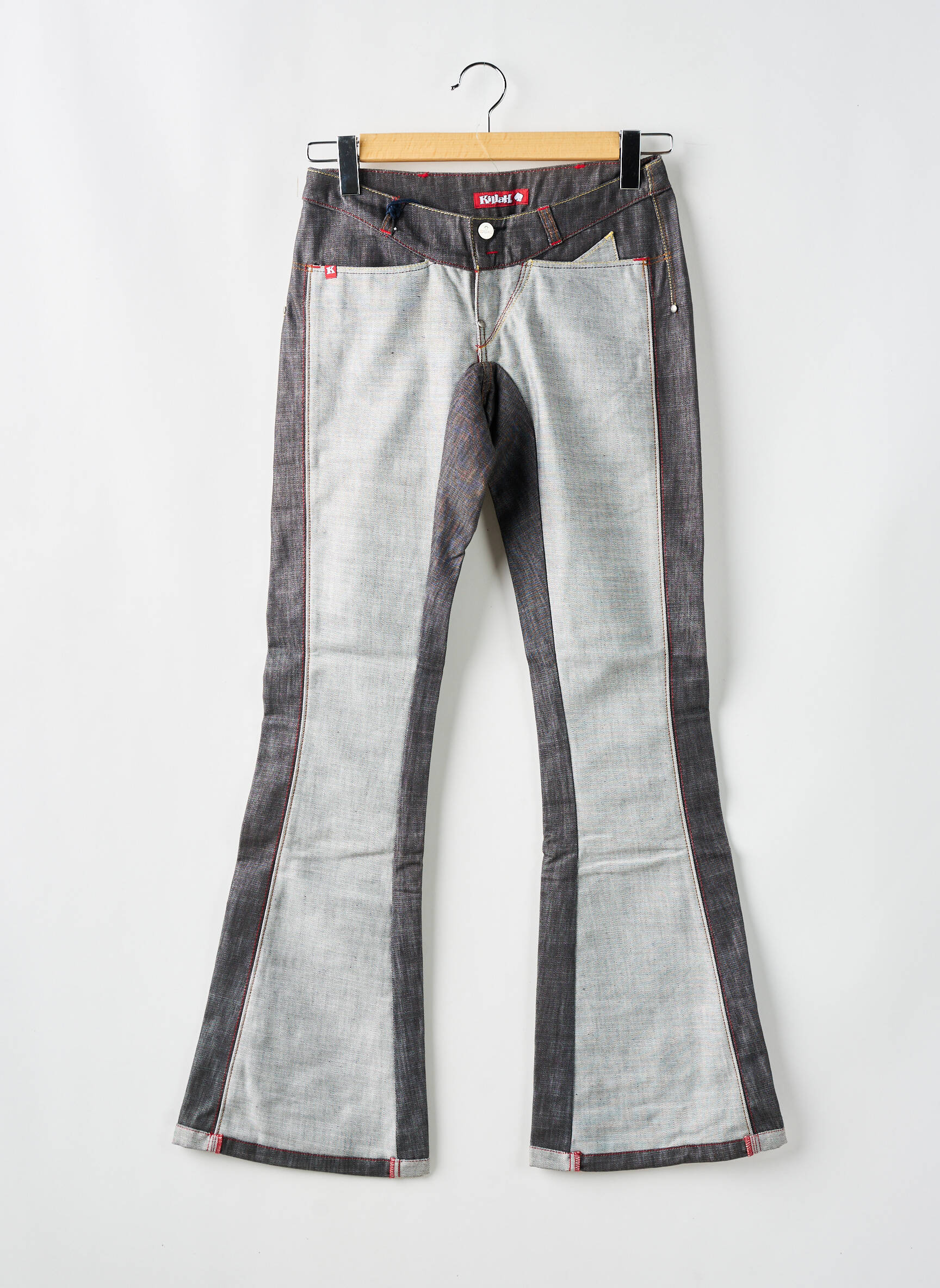 Bootcut džinsai kišenės pilka KILLAH moteris