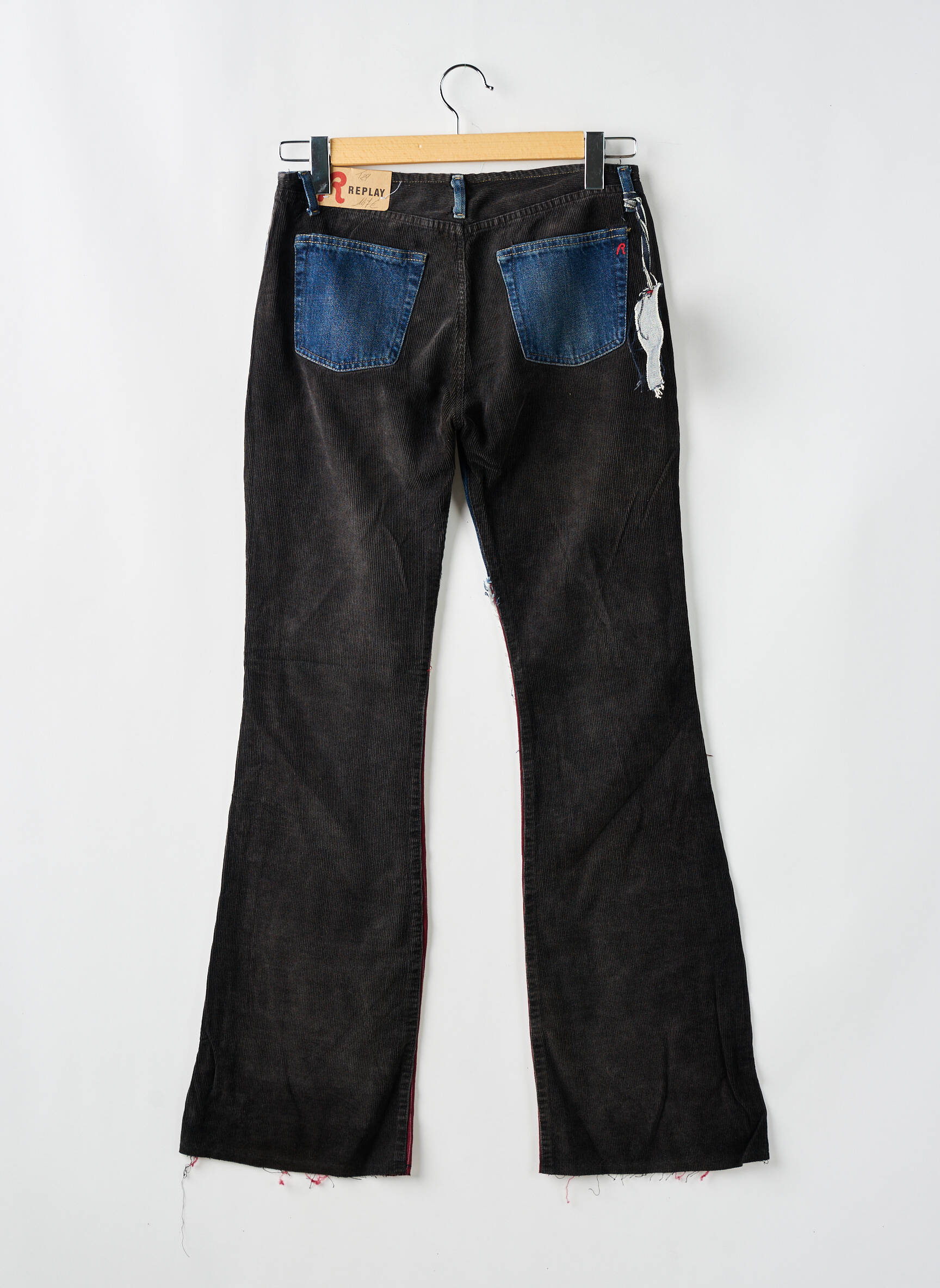 Bootcut džinsai kišenės mėlyna REPLAY moteris