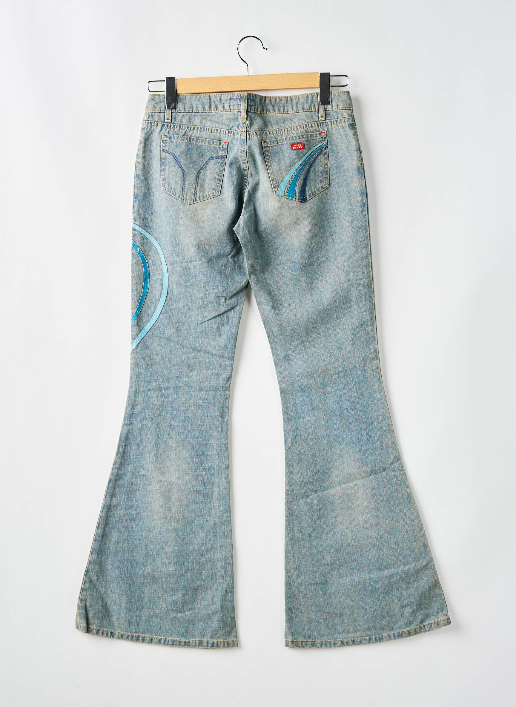 Bootcut džinsai kišenės mėlyna MISS SIXTY moteris