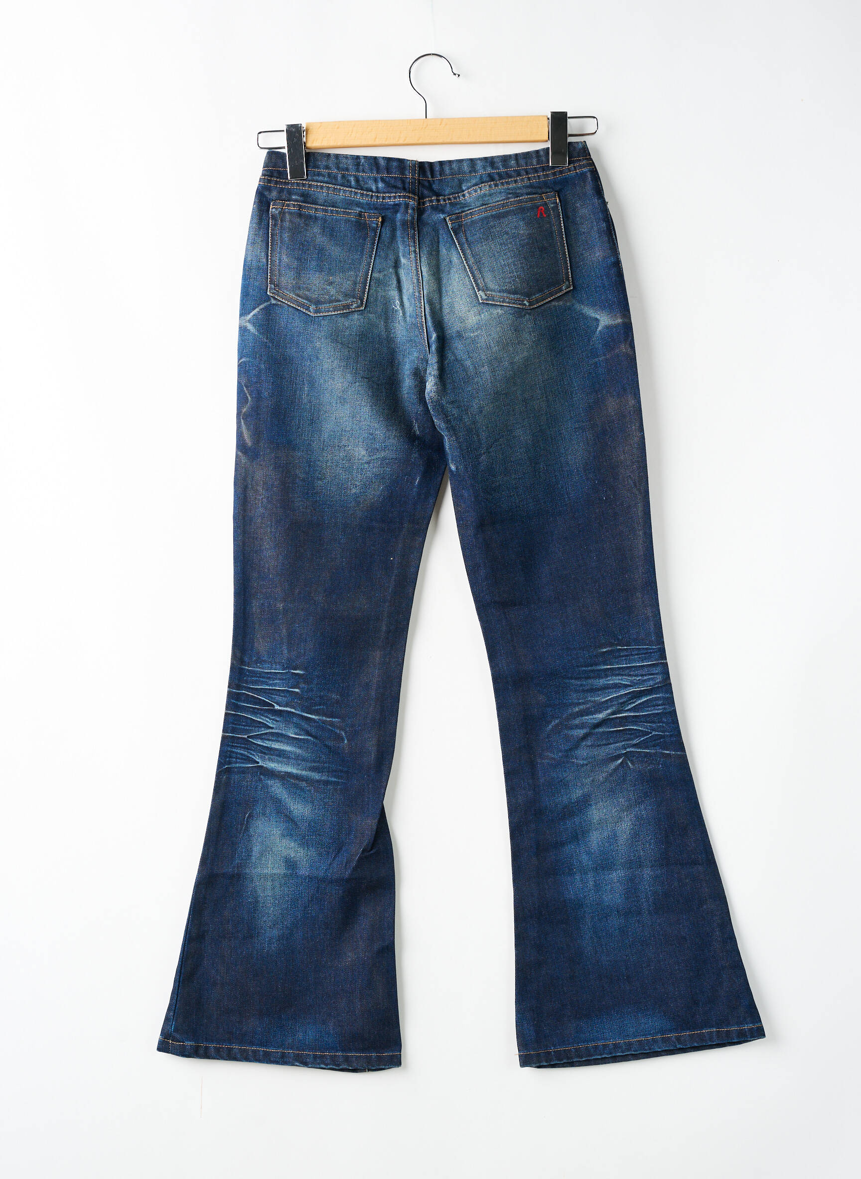 Bootcut džinsai kišenės mėlyna REPLAY moteris
