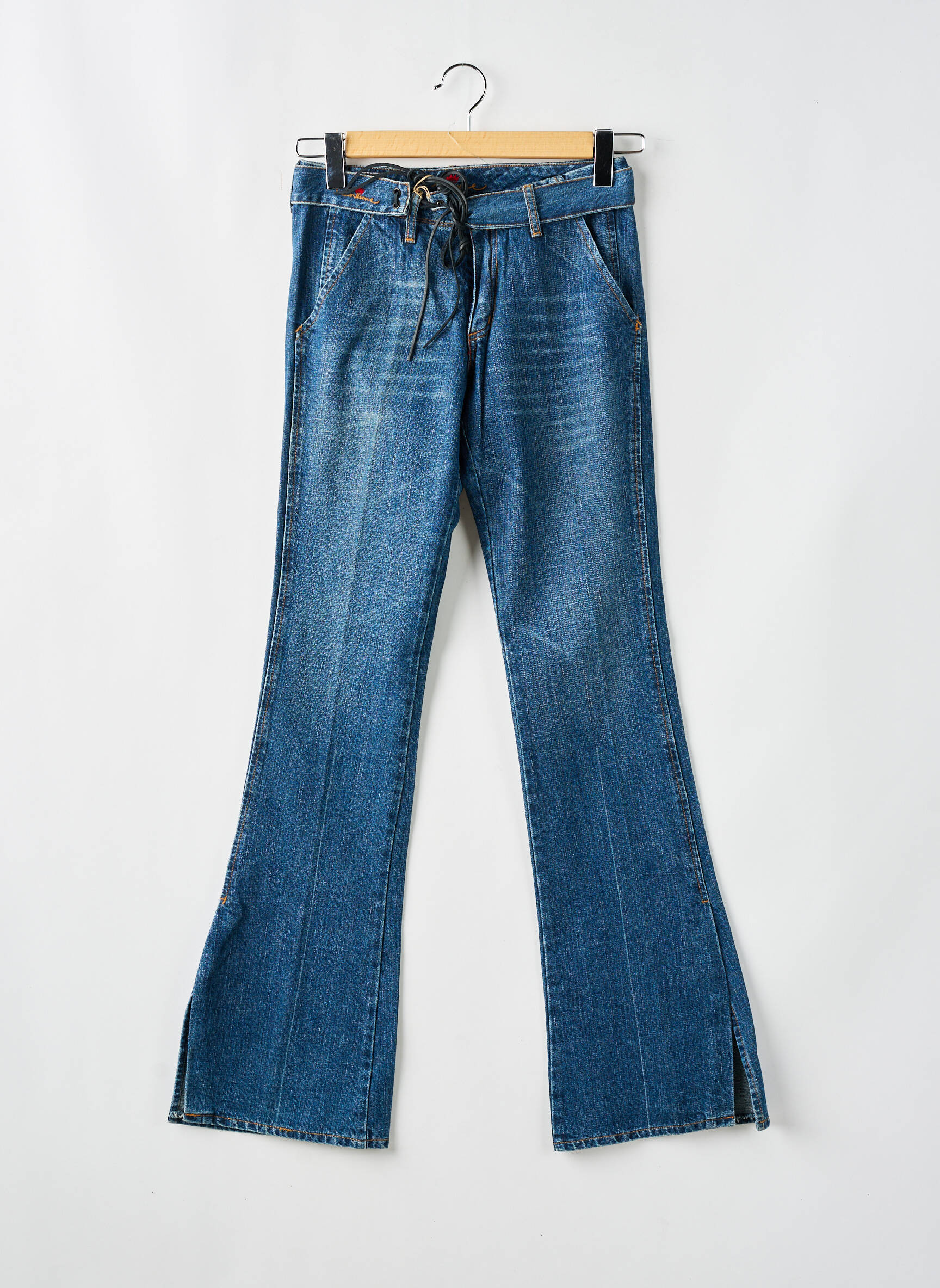 Bootcut džinsai aukšta talija aukšta talija mėlyna CORLEONE moteris