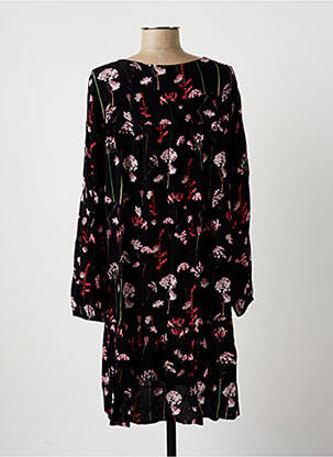 Pusilgių suknelė gėlių raštas ilgos rankovės juodas LA FEE MARABOUTEE moteris