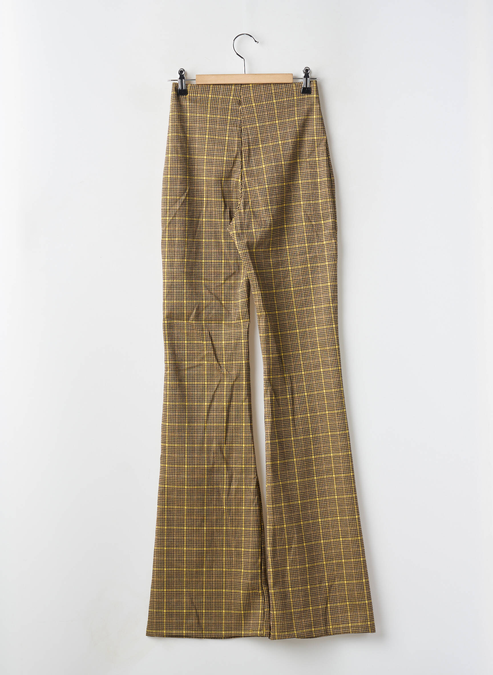 Platus džinsas tamprumas aukšta talija geltona PULL & BEAR moteris
