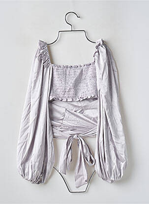 Bluzonai ilgos rankovės ilgos rankovės pilka FOR LOVE & LEMONS moteris