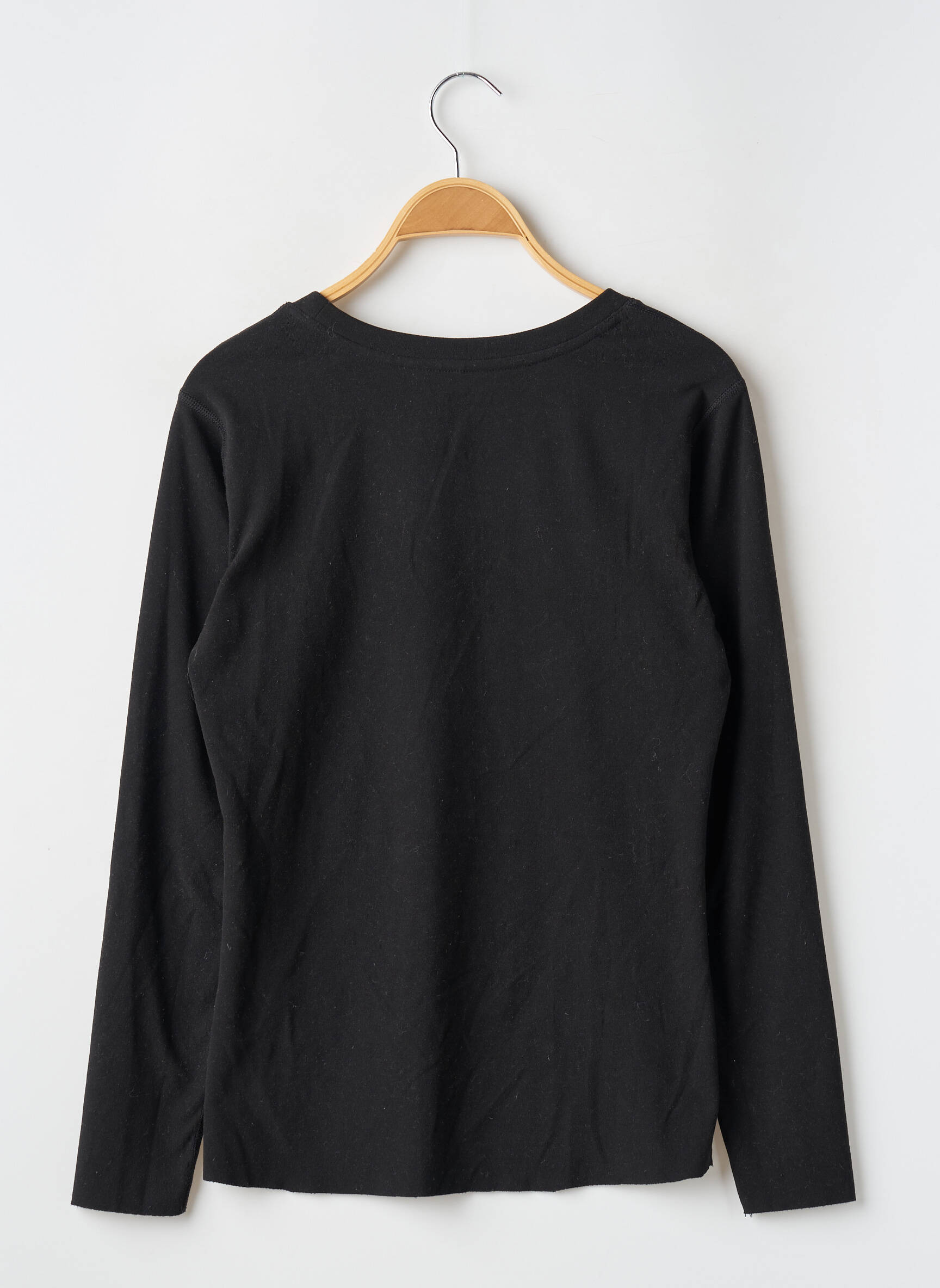 Viršūnė ilgos rankovės ilgos rankovės juodas INNERSY moteris