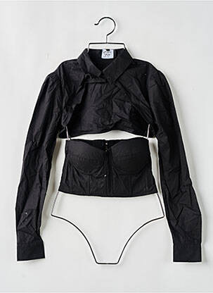 Dvyniai rinkinys priekinė mygtukų uždarymo sistema juodas PEPE JEANS X DUA LIPA moteris