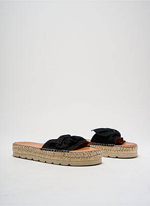 Espadrilės nubuko audinys plokščias kulnas iki 3 cm juodas BOCAGE moteris