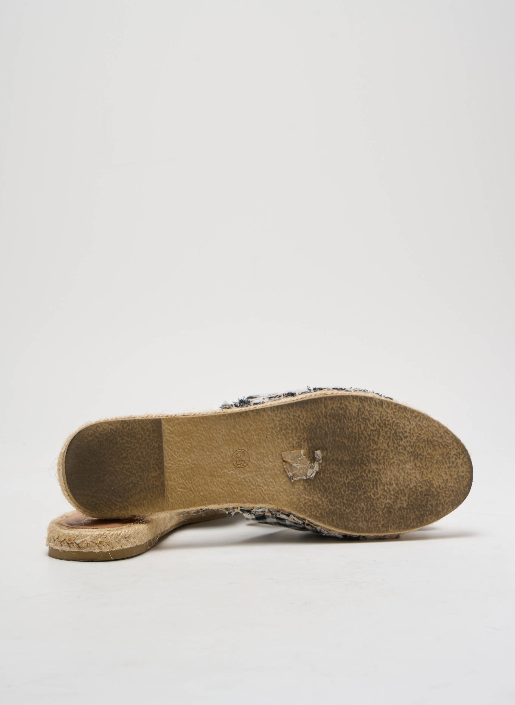 Espadrilės amortizuojančios pado tipas plokščias kulnas iki 3 cm juodas TEXTO moteris
