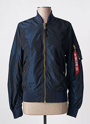 Striukė satino efektas mėlyna ALPHA INDUSTRIES moteris