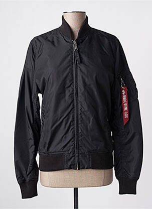 Striukė satino efektas juodas ALPHA INDUSTRIES moteris