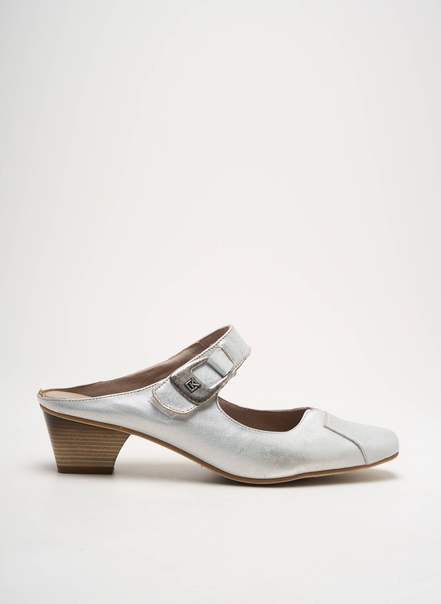 Mule/sabotai lygus audinys kulnas nuo 4 iki 6 cm sidabrinė DORKING moteris