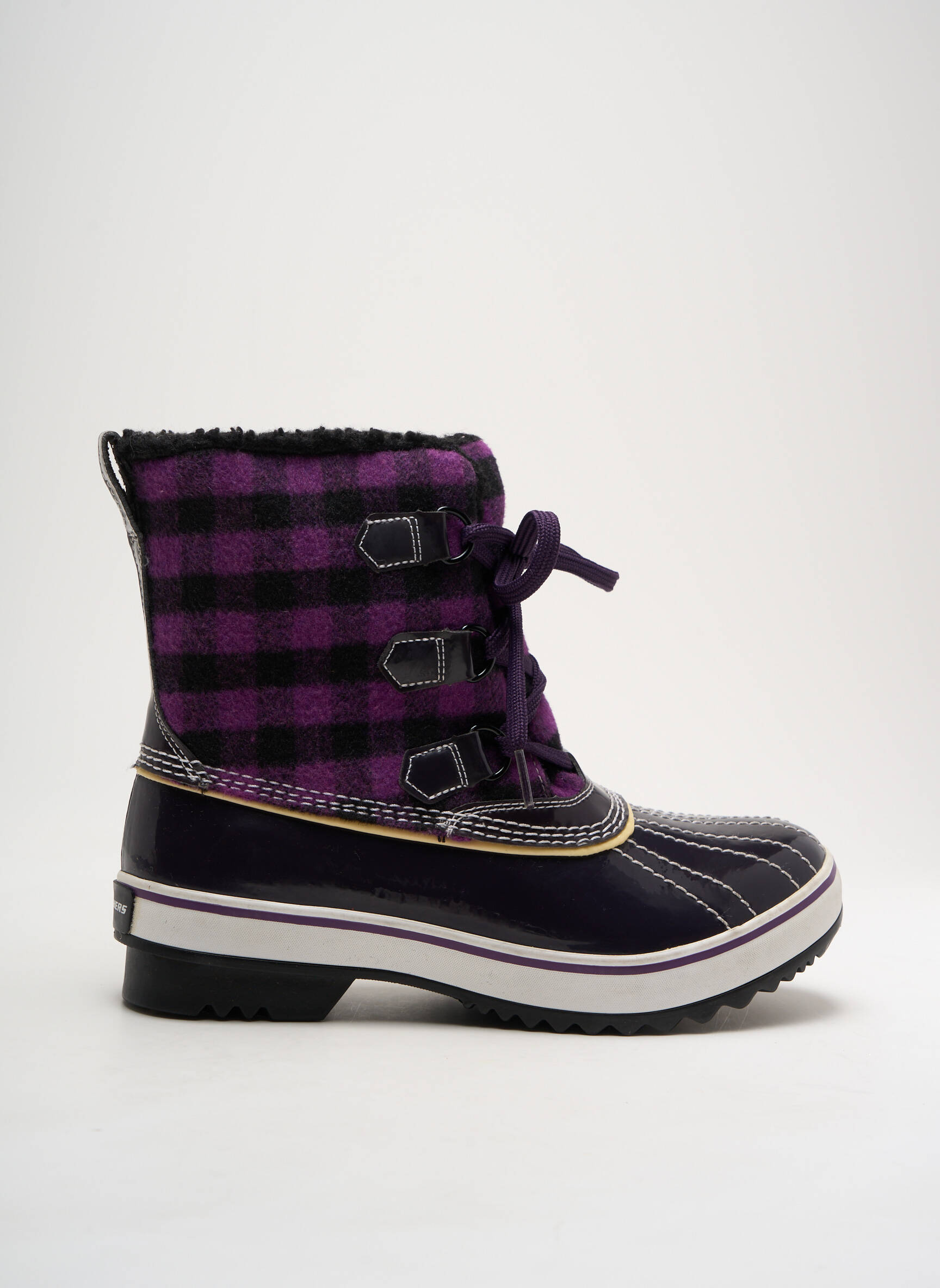 Batai/botai pamušalas kulnas nuo 4 iki 6 cm violetinis SKECHERS moteris