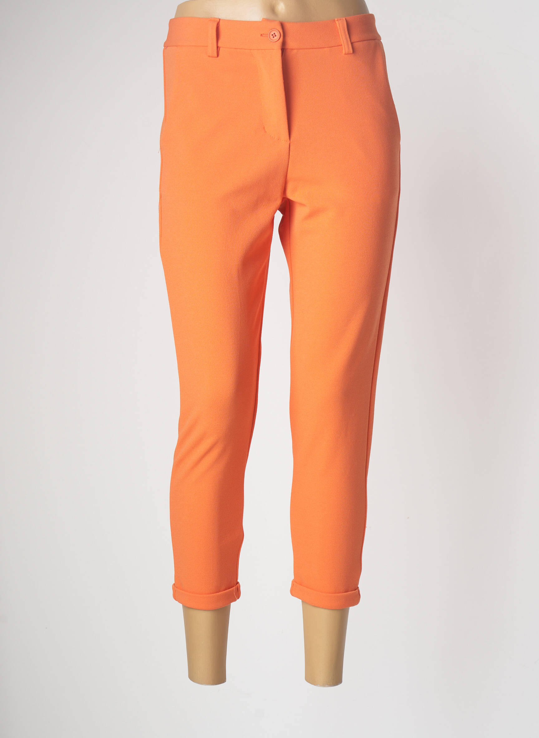 Pusilgių kelnių aukšta talija aukšta talija oranžinė BANDITAS FROM MARSEILLE moteris