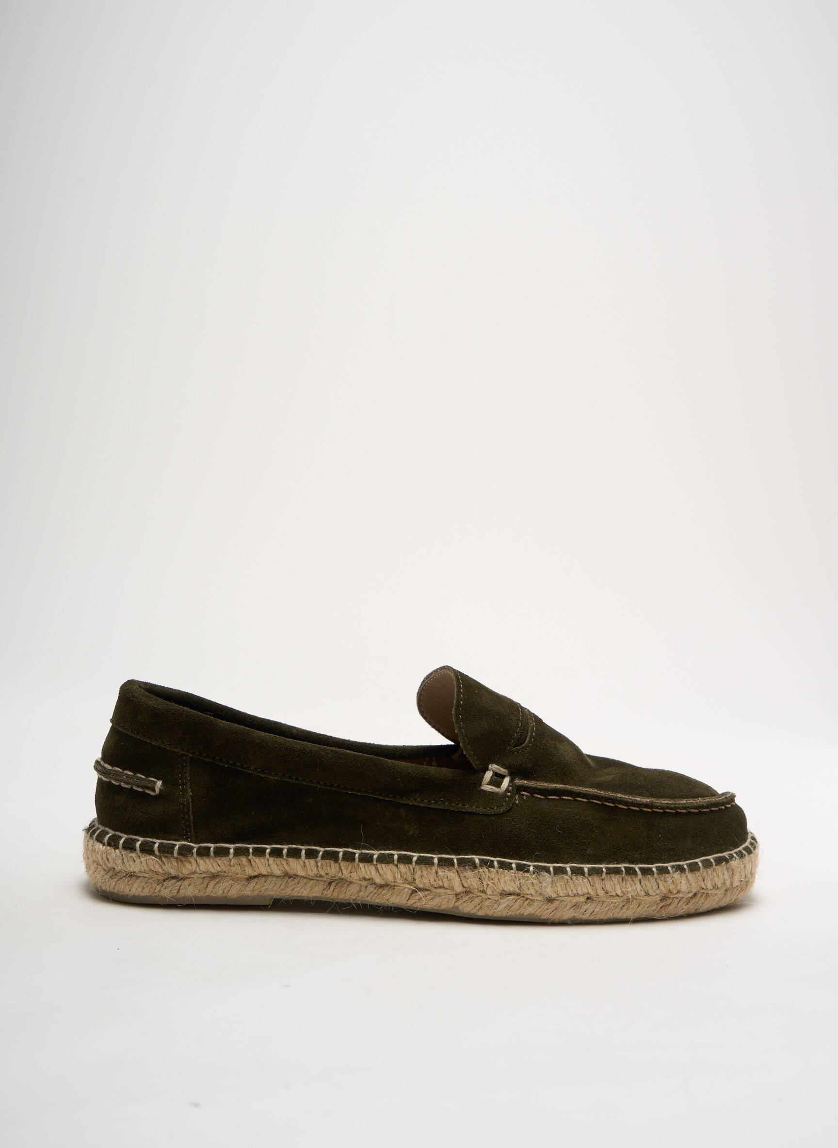 Espadrilės nubuko audinys apvalus mygtukas žalias NATURAL WORLD vyras