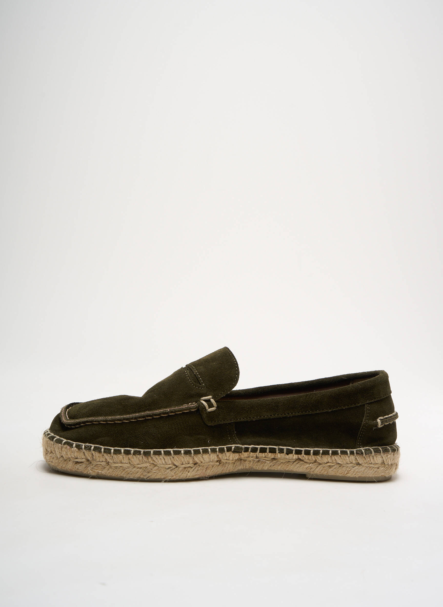 Espadrilės nubuko audinys apvalus mygtukas žalias NATURAL WORLD vyras