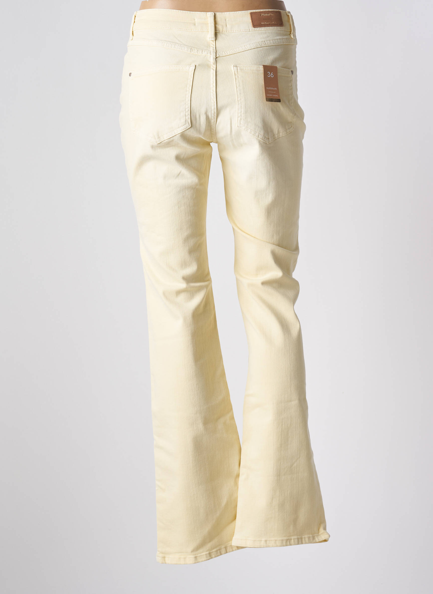 Bootcut džinsai normala dydis normala dydis geltona SUMMUM moteris