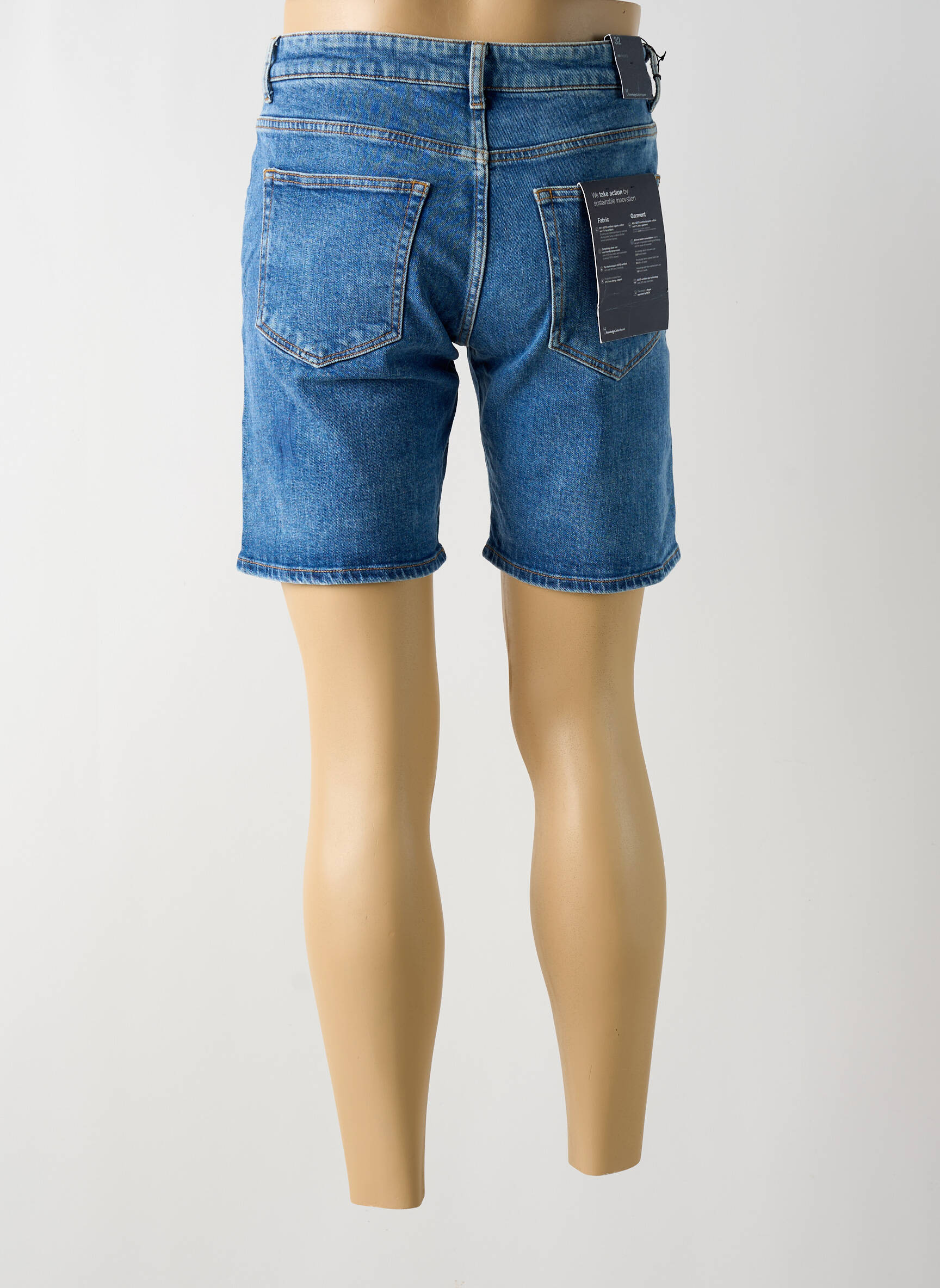 Bermudas denimo audinys mėlyna KNOWLEDGE COTTON APPAREL vyras