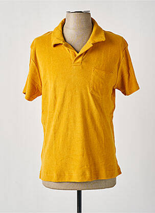 Polo jersey audinys trumpas rankovės geltona BY CHARLIE B vyras