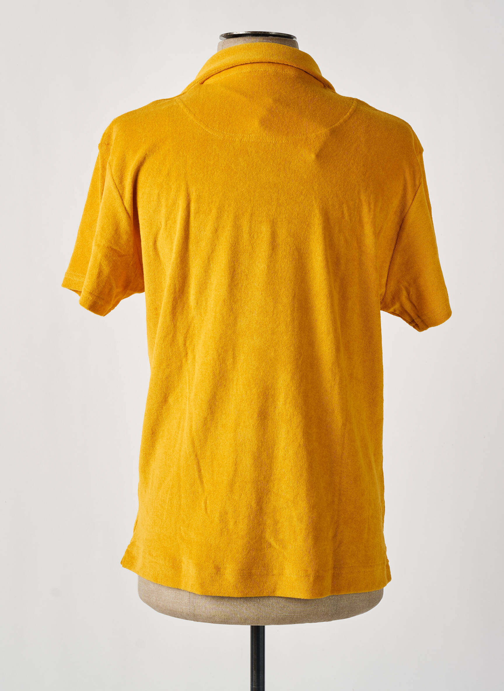 Polo jersey audinys trumpas rankovės geltona BY CHARLIE B vyras