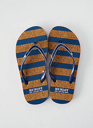 Šlepetės atvira pabaiga plokščias kulnas iki 3 cm mėlyna HUBLOT moteris