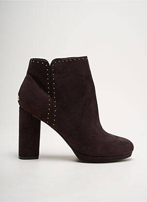 Batai/botai užtrauktukas uždarymas kulnas nuo 7 iki 9 cm rudas GUESS moteris
