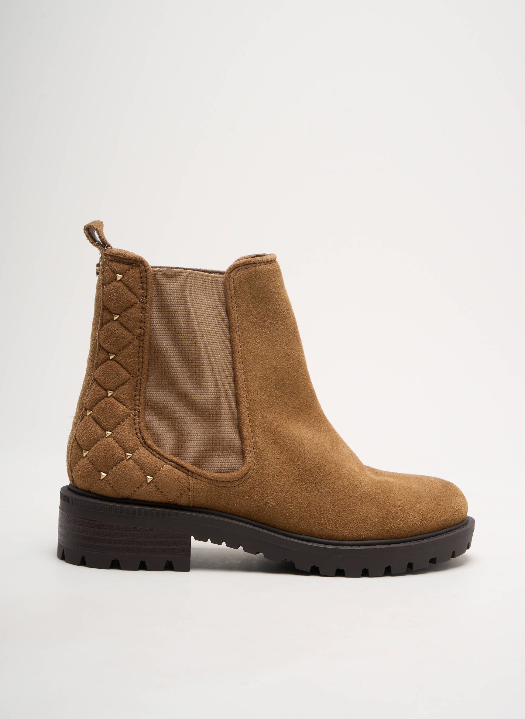 Batai/botai nubuko audinys kulnas nuo 4 iki 6 cm rudas GUESS moteris